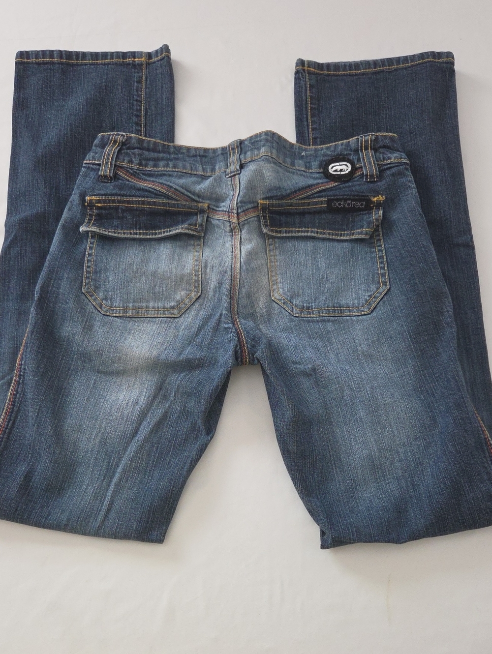 Women's Straight-Leg Denim Jeans in Dark Blue by (unbranded)